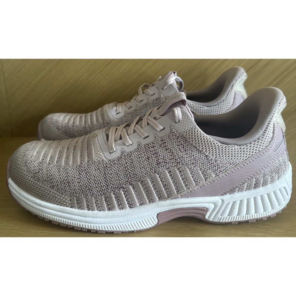 Orthofeet Shoes Womens Size 11.5 Pink Knit Walking Slip Resistant Comfort 80020
